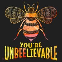 Bee Art Graphic Unbeelievable Bees Meaningful Gift Women's Sweatshirt thumb 2