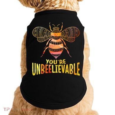 Bee Art Graphic Unbeelievable Bees Meaningful Gift Doggie Tank