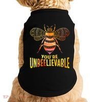 Bee Art Graphic Unbeelievable Bees Meaningful Gift Doggie Tank thumb 0