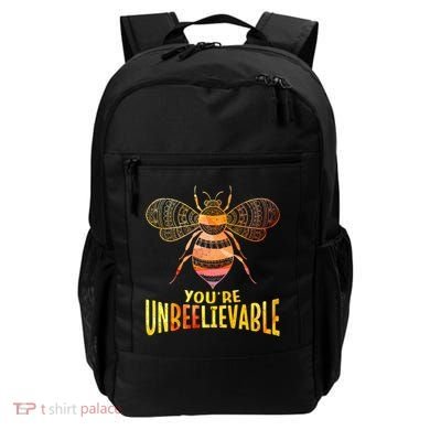 Bee Art Graphic Unbeelievable Bees Meaningful Gift Backpack