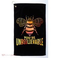 Bee Art Graphic Unbeelievable Bees Meaningful Gift Golf Towel thumb 0