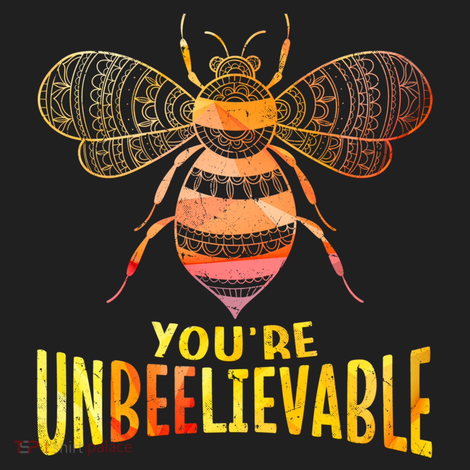 Bee Art Graphic Unbeelievable Bees Meaningful Gift Golf Towel