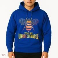 Bee Art Graphic Unbeelievable Bees Meaningful Gift Hoodie thumb 2