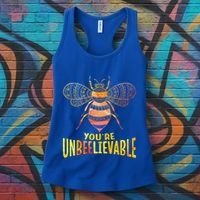 Bee Art Graphic Unbeelievable Bees Meaningful Gift Women's Tank Top thumb 3