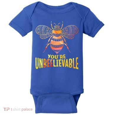 Bee Art Graphic Unbeelievable Bees Meaningful Gift Baby Bodysuit