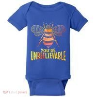 Bee Art Graphic Unbeelievable Bees Meaningful Gift Baby Bodysuit thumb 0