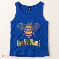 Bee Art Graphic Unbeelievable Bees Meaningful Gift Tank Top thumb 2