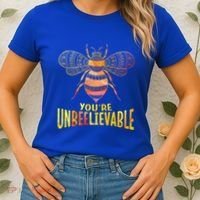 Bee Art Graphic Unbeelievable Bees Meaningful Gift Women's T-Shirt thumb 2