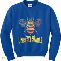Bee Art Graphic Unbeelievable Bees Meaningful Gift Kids Sweatshirt thumb 0