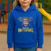 Bee Art Graphic Unbeelievable Bees Meaningful Gift Kids Hoodie thumb 3