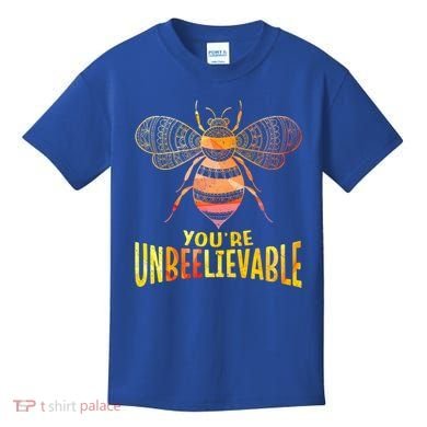 Bee Art Graphic Unbeelievable Bees Meaningful Gift Kids T-Shirt