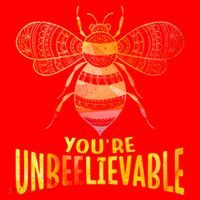 Bee Art Graphic Unbeelievable Bees Meaningful Gift Santa Hat thumb 1