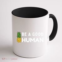 Be A Good Human Funny Down Syndrome Day Gift Coffee Mug thumb 1