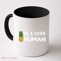 Be A Good Human Funny Down Syndrome Day Gift Coffee Mug thumb 0