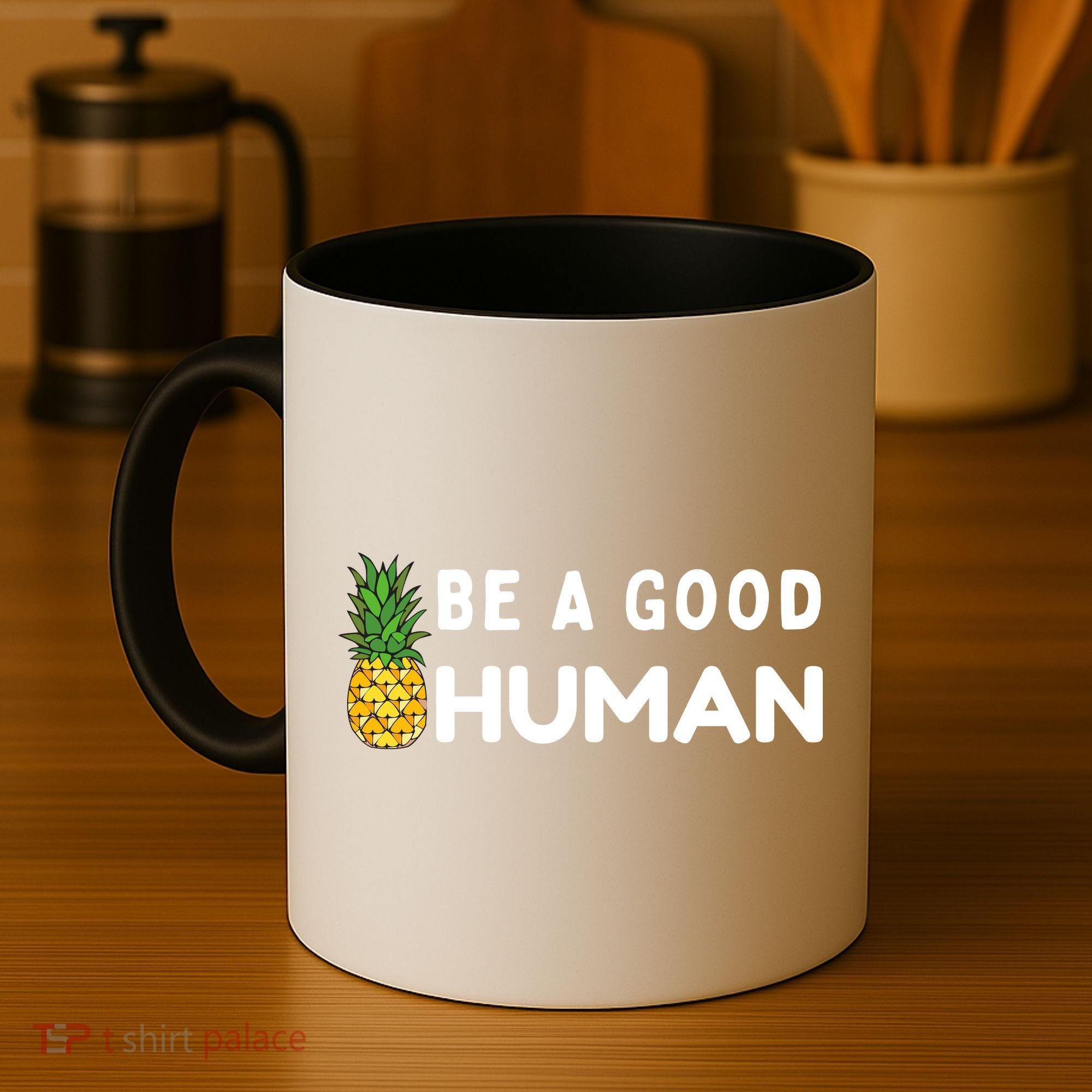 Be A Good Human Funny Down Syndrome Day Gift Coffee Mug