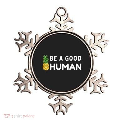 Be A Good Human Funny Down Syndrome Day Gift Ornament