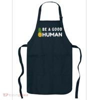 Be A Good Human Funny Down Syndrome Day Gift Apron thumb 0