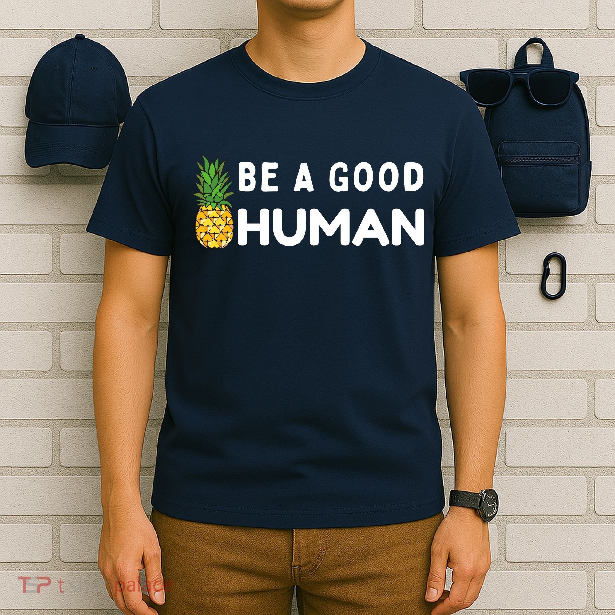 Be A Good Human Funny Down Syndrome Day Gift T-Shirt