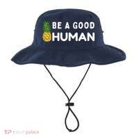 Be A Good Human Funny Down Syndrome Day Gift Bucket Hat thumb 0
