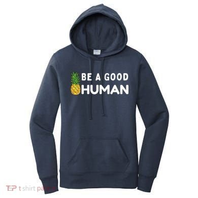 Be A Good Human Funny Down Syndrome Day Gift Women's Hoodie