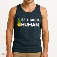 Be A Good Human Funny Down Syndrome Day Gift Tank Top thumb 3