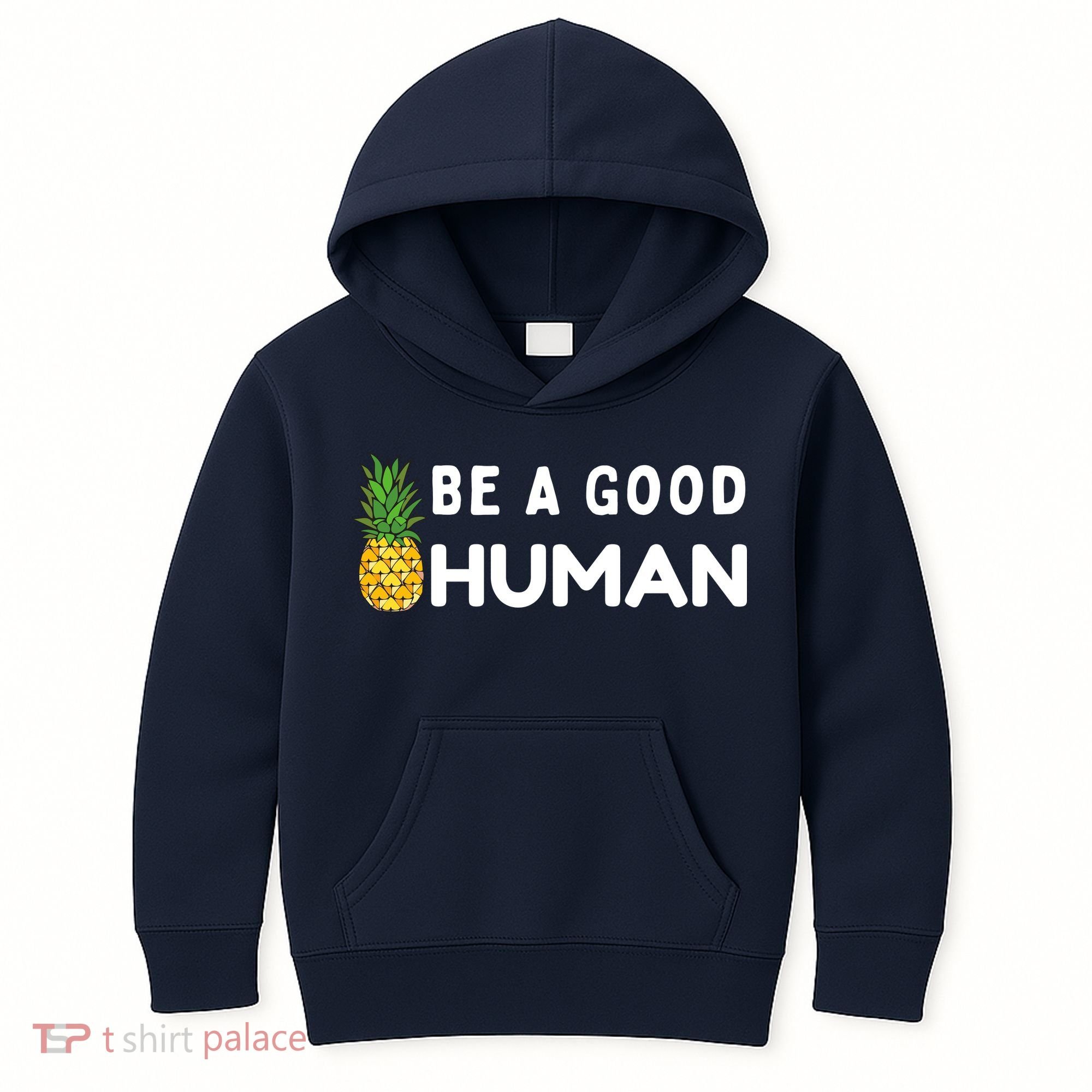 Be A Good Human Funny Down Syndrome Day Gift Kids Hoodie