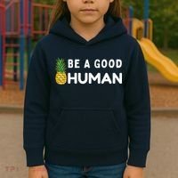 Be A Good Human Funny Down Syndrome Day Gift Kids Hoodie thumb 3