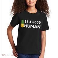 Be A Good Human Funny Down Syndrome Day Gift Kids T-Shirt thumb 2