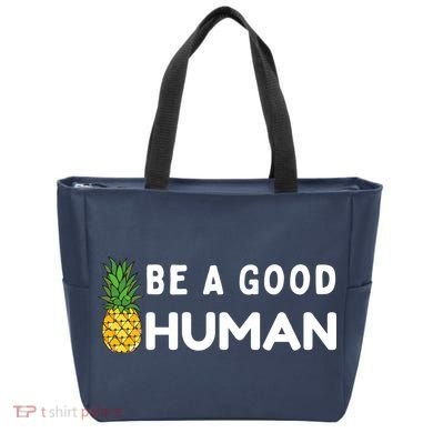 Be A Good Human Funny Down Syndrome Day Gift Tote Bag