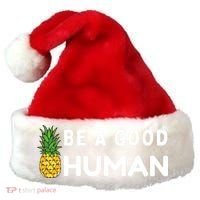Be A Good Human Funny Down Syndrome Day Gift Santa Hat thumb 0