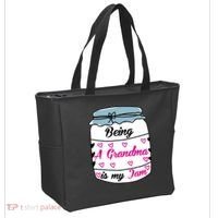 Being A Grandma Is My Jam Tote Bag thumb 2