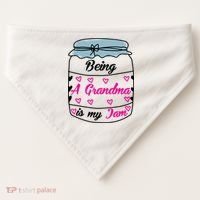 Being A Grandma Is My Jam USA-Made Doggie Bandana thumb 0