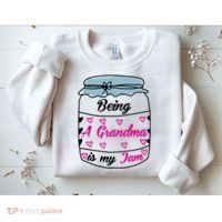 Being A Grandma Is My Jam Sweatshirt thumb 2