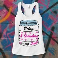 Being A Grandma Is My Jam Women's Tank Top thumb 3