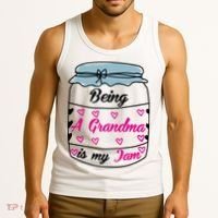 Being A Grandma Is My Jam Tank Top thumb 3
