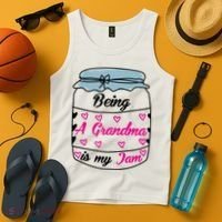 Being A Grandma Is My Jam Tank Top thumb 4