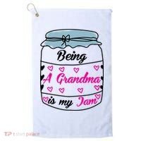 Being A Grandma Is My Jam Golf Towel thumb 0