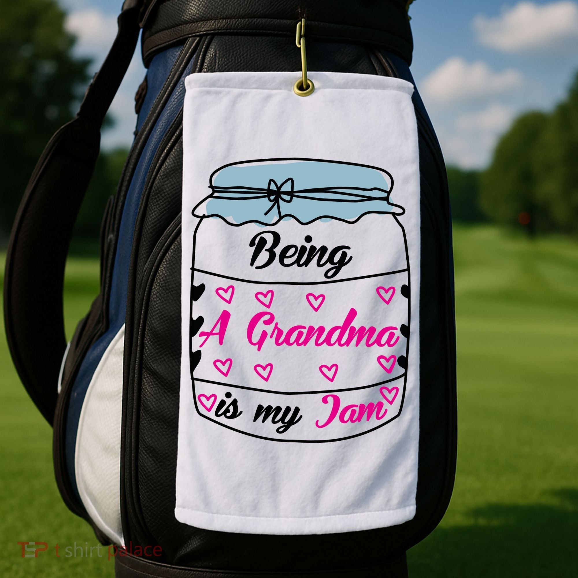 Being A Grandma Is My Jam Golf Towel