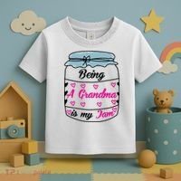 Being A Grandma Is My Jam Toddler T-Shirt thumb 3