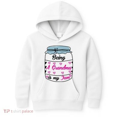 Being A Grandma Is My Jam Kids Hoodie