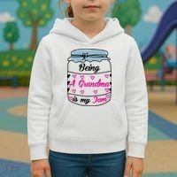 Being A Grandma Is My Jam Kids Hoodie thumb 3