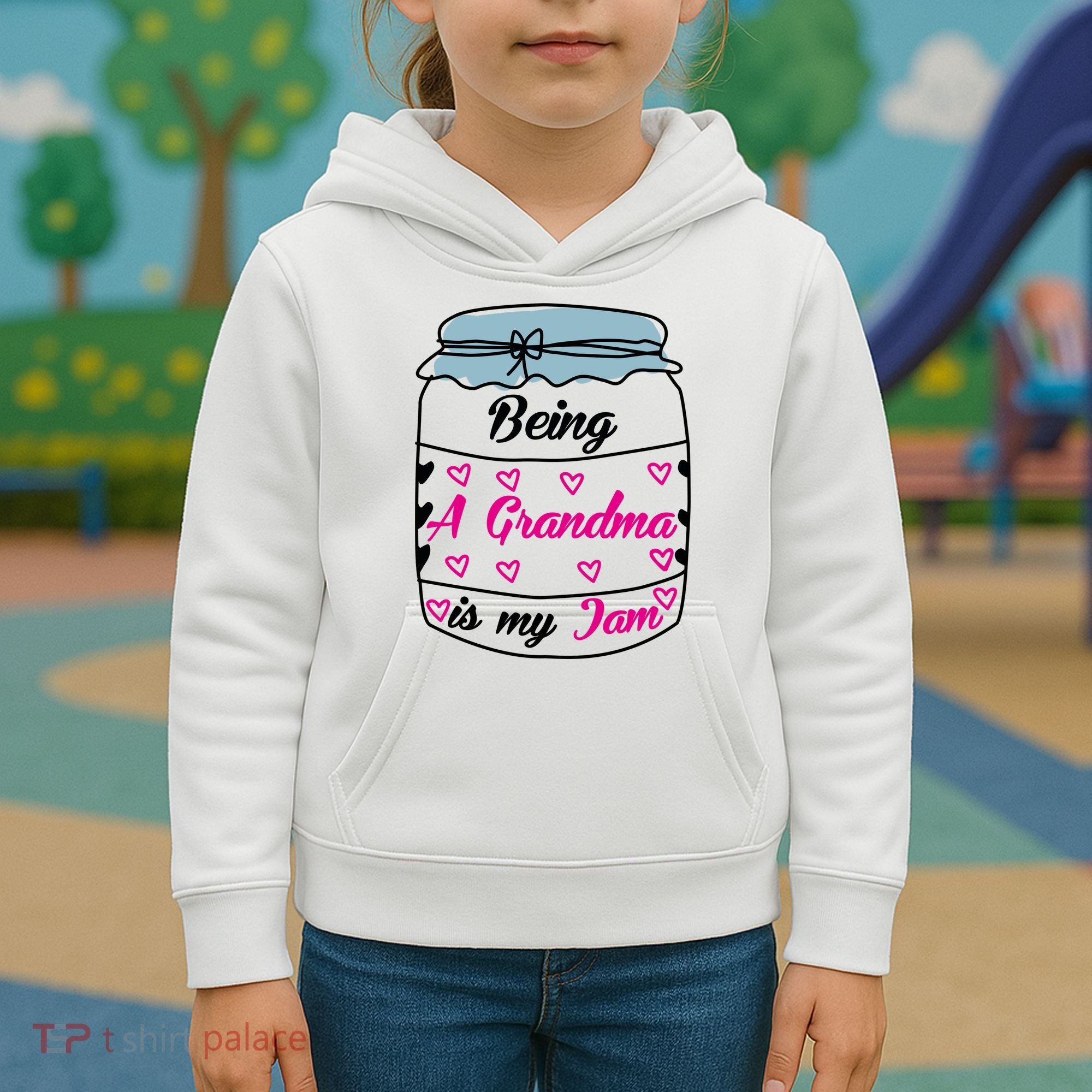 Being A Grandma Is My Jam Kids Hoodie