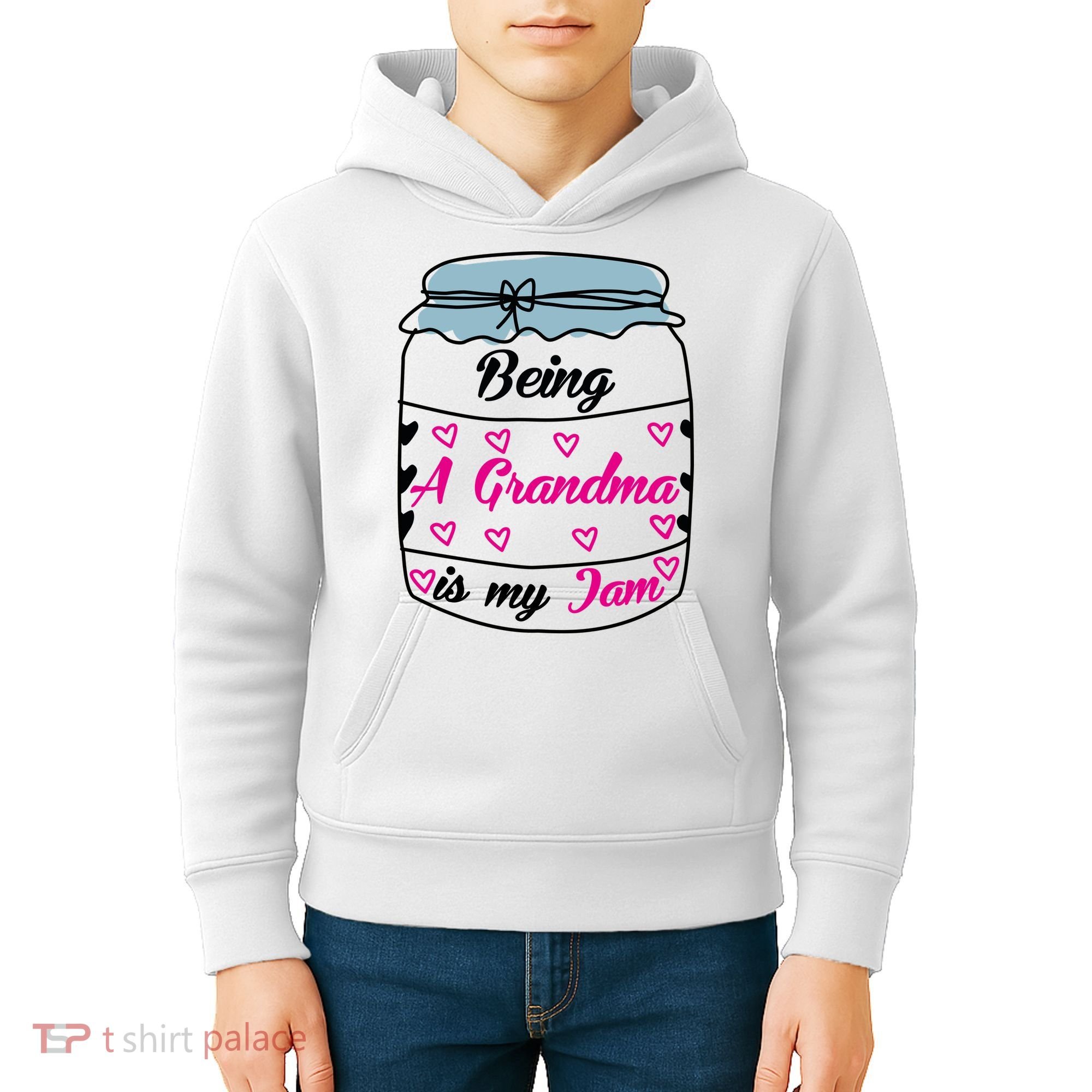 Being A Grandma Is My Jam Kids Hoodie
