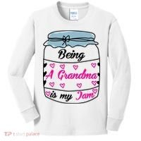 Being A Grandma Is My Jam Kids Long Sleeve Shirt thumb 0