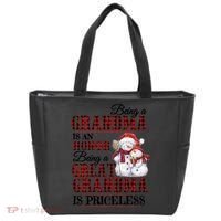 Being A Grandma Is An Honor Being Great Grandma Is Priceless Tote Bag thumb 0