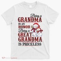 Being A Grandma Is An Honor Being Great Grandma Is Priceless T-Shirt thumb 0