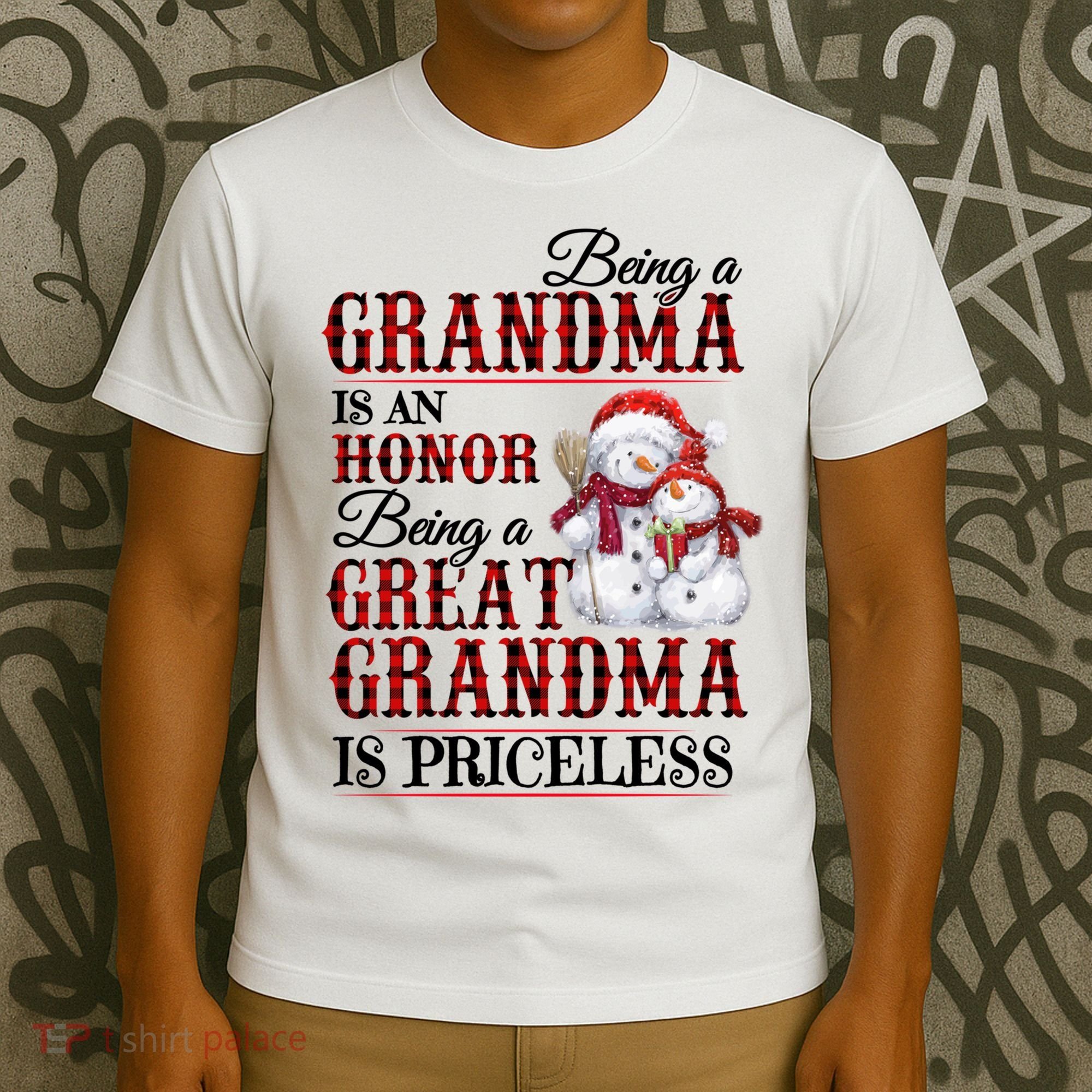 Being A Grandma Is An Honor Being Great Grandma Is Priceless T-Shirt