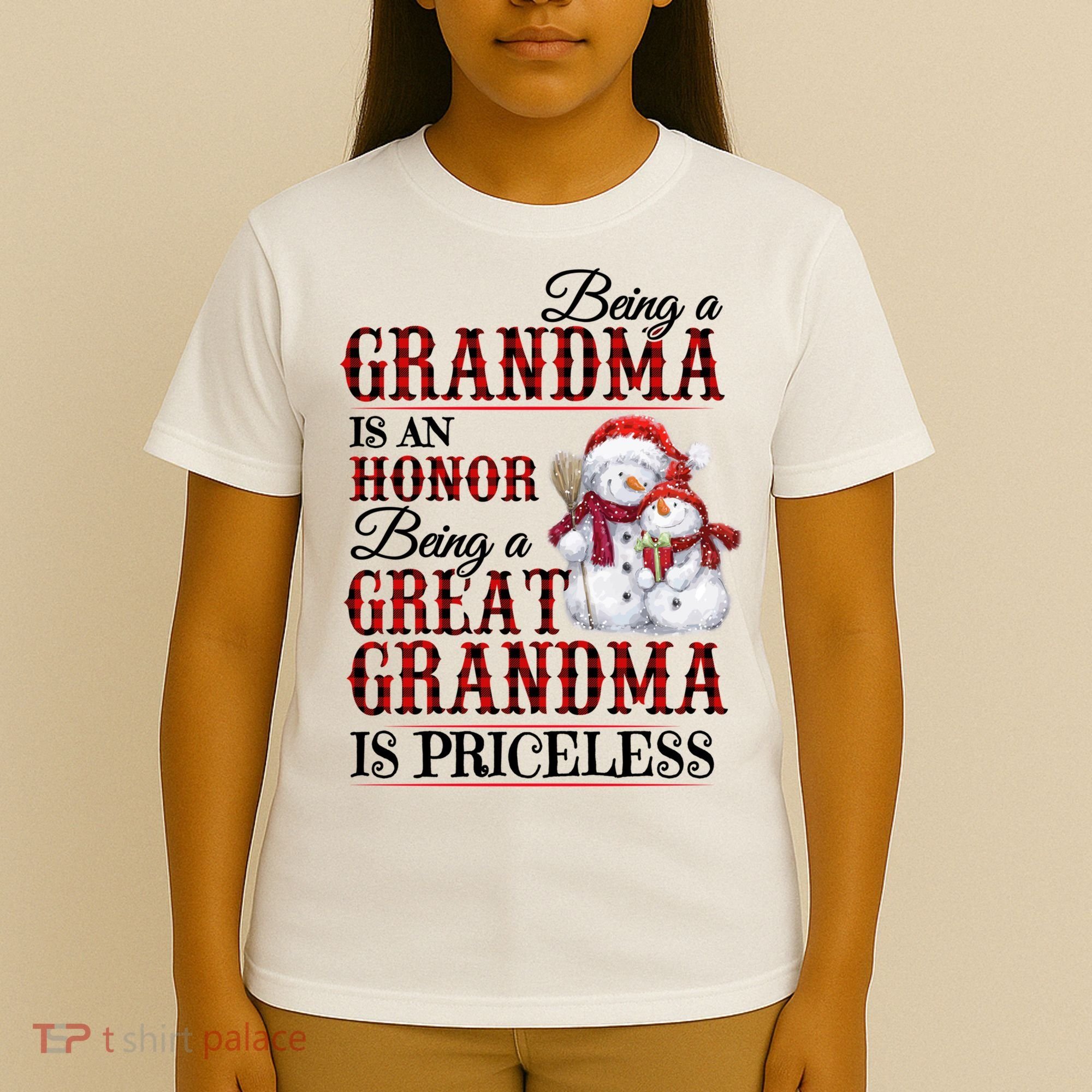 Being A Grandma Is An Honor Being Great Grandma Is Priceless T-Shirt