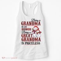 Being A Grandma Is An Honor Being Great Grandma Is Priceless Women's Tank Top thumb 0