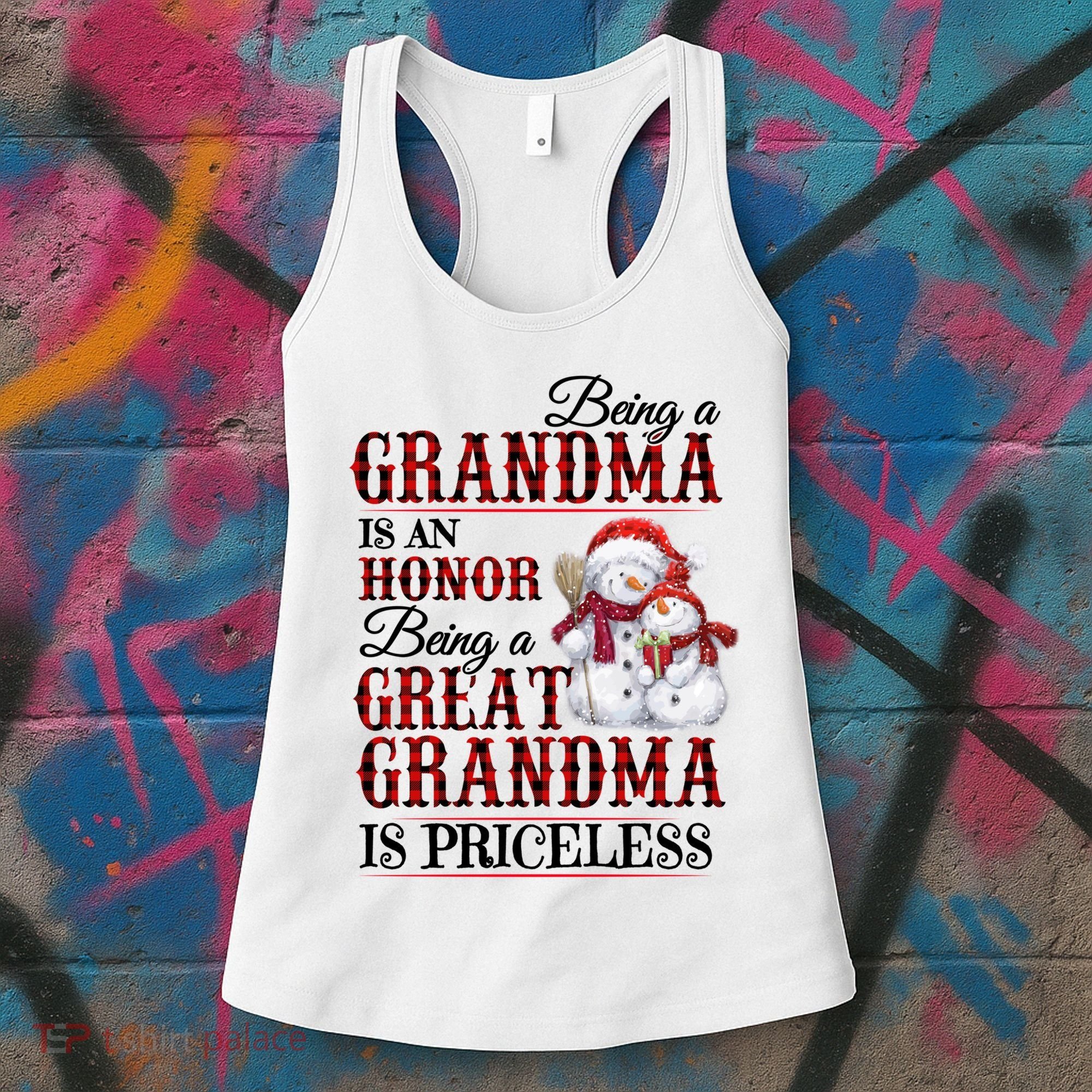 Being A Grandma Is An Honor Being Great Grandma Is Priceless Women's Tank Top